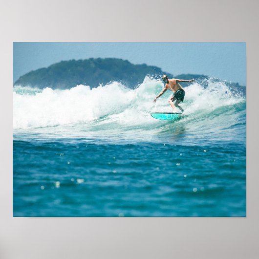 Surf Poster, Wall Art, Surfing Print Printable  ポスター (正面)