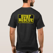 SURF RESCUE BLK back print Tシャツ (裏面)