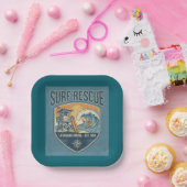 Surf Rescue Lifeguard Patrol Est 1950 ペーパープレート (パーティー)