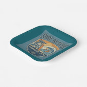 Surf Rescue Lifeguard Patrol Est 1950 ペーパープレート (傾斜あり)