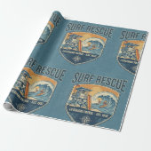 Surf Rescue Lifeguard Patrol Est 1950 ラッピングペーパー (アンロールド)