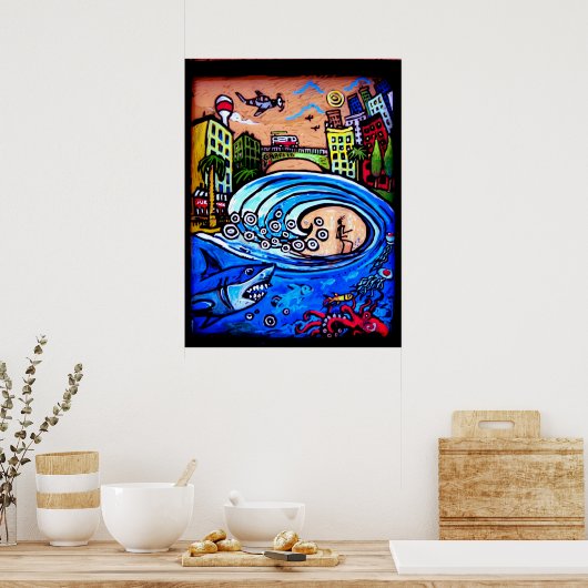 surf shack ポスター (キッチン)