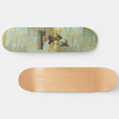 Surf Shack Hawaiian Faux Wood スケートボード (横)