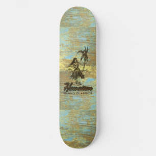 Surf Shack Hawaiian Faux Wood スケートボード