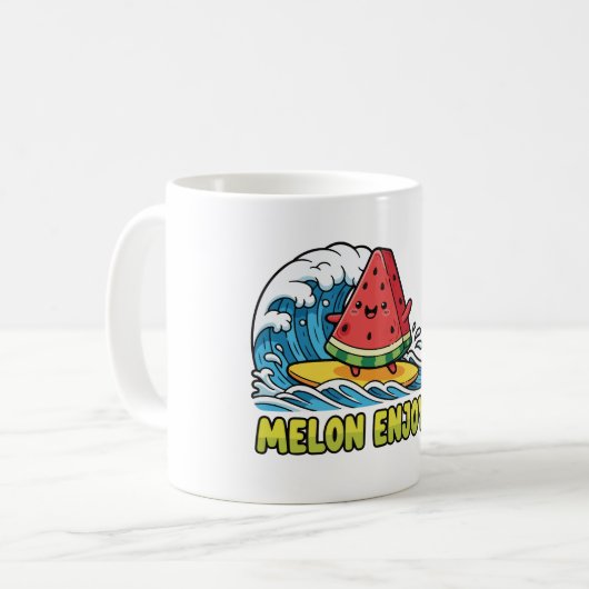 Surf & Snack コーヒーマグカップ (正面左)