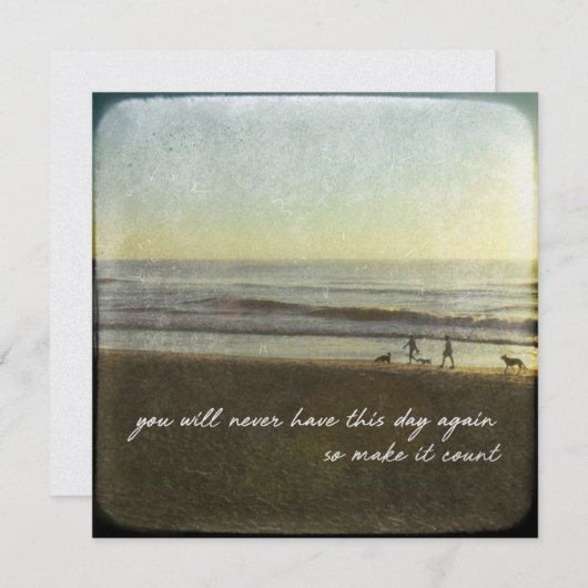 SURF STROLL 5.25 x 5.25カード 招待状 (正面/裏面)