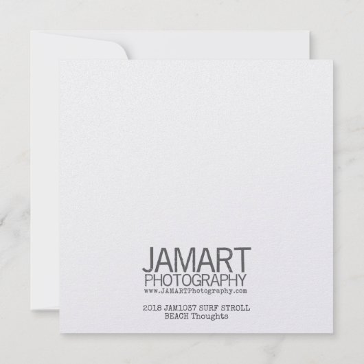 SURF STROLL 5.25 x 5.25カード 招待状 (裏面)