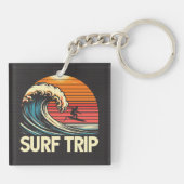 Surf Trip rétro sunset キーホルダー (裏面)
