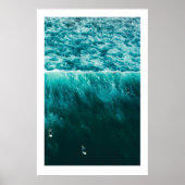 Surf Triptych Art Prints Scandi Ocean Beach ポスター (正面)
