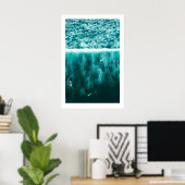 Surf Triptych Art Prints Scandi Ocean Beach ポスター (ホームオフィス)