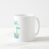 Surf & Waves – Cartoon Beach Gift Mug コーヒーマグカップ (正面右)