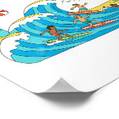Surf & Waves Poster Paper (Semi-Gloss) ポスター (角)