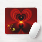 Surf with Me Valentine マウスパッド (マウス)