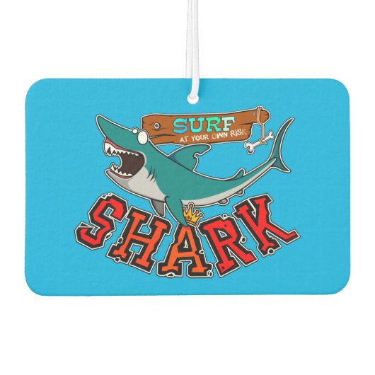 Surf with shark カーエアーフレッシュナー (正面)