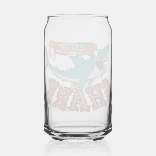 Surf with the shark ガラス缶 (裏面)