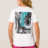 Surface Current – 抽象的な流れと構造 Tシャツ (裏面)