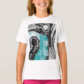 Surface Current – 抽象的な流れと構造 Tシャツ (正面)