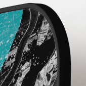 Surface Current – Abstract Flow & Structure Carbon ピックルボールラケット (左詳細)