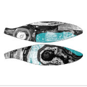 Surface Current – Abstract Flow & Structure Carbon ミニバスケットボール (パネル)