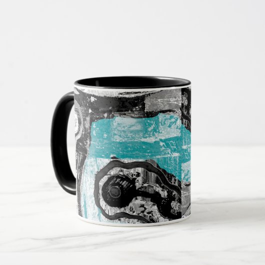 Surface Current – Abstract Flow & Structure Combo  マグカップ (正面左)