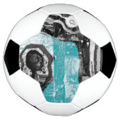 Surface Current – Abstract Flow & Structure Custom サッカーボール (回転)