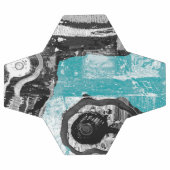 Surface Current – Abstract Flow & Structure Custom サッカーボール (フラット)