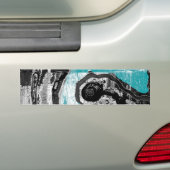 Surface Current – Abstract Flow & Structure Floor  バンパーステッカー (車上)