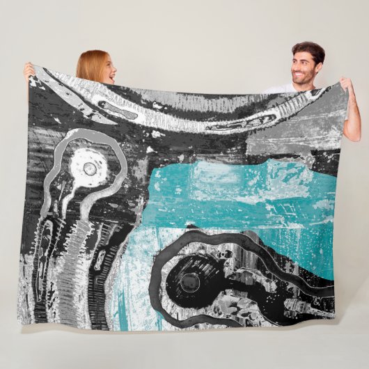 Surface Current – Abstract Flow & Structure Large  フリースブランケット (インサイチュ)