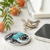 Surface Current – Abstract Flow & Structure Premiu キーホルダー (側面)