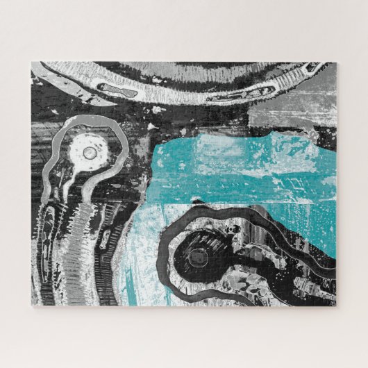 Surface Current – Abstract Flow & Structure Puzzle ジグソーパズル (横)