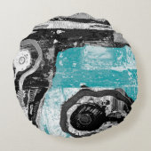 Surface Current – Abstract Flow & Structure Round ラウンドクッション (裏面)