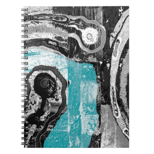 Surface Current – Abstract Flow & Structure Spiral ノートブック (正面)