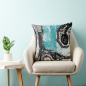 Surface Current – Abstract Flow & Structure Throw  クッション (椅子)
