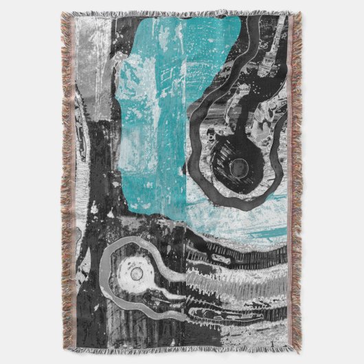 Surface Current – Abstract Flow & Structure Throw  スローブランケット (正面縦)