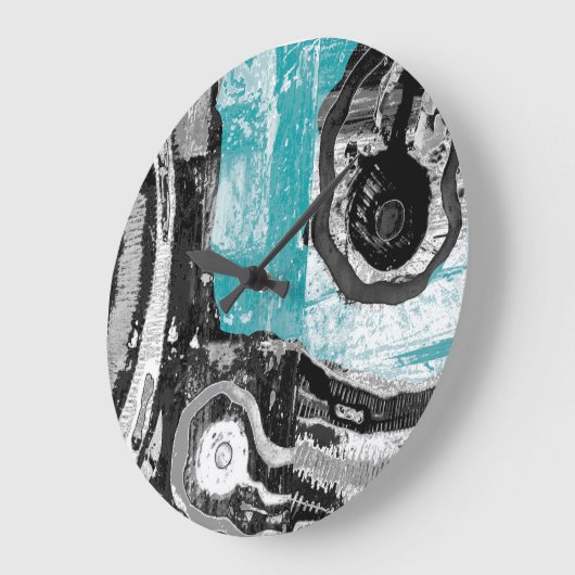 Surface Current – Abstract Flow & Structure Wall C ラージ壁時計 (傾斜)