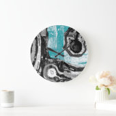 Surface Current – Abstract Flow & Structure Wall C ラージ壁時計 (ホーム)