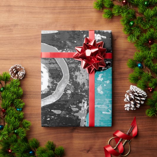 Surface Current – Abstract Flow & Structure Wrappi ラッピングペーパー (クリスマスギフト)