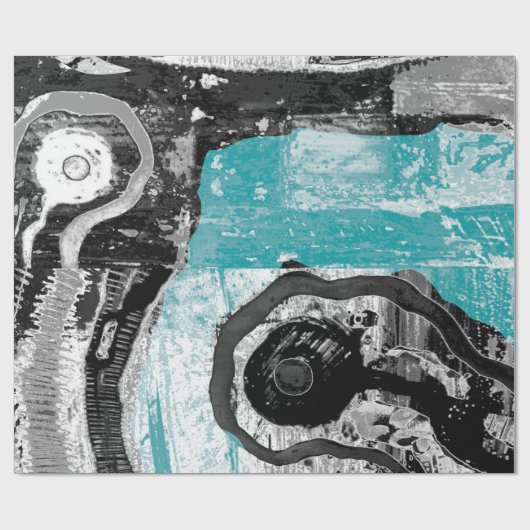 Surface Current – Abstract Flow & Structure Wrappi ラッピングペーパー (フラット)