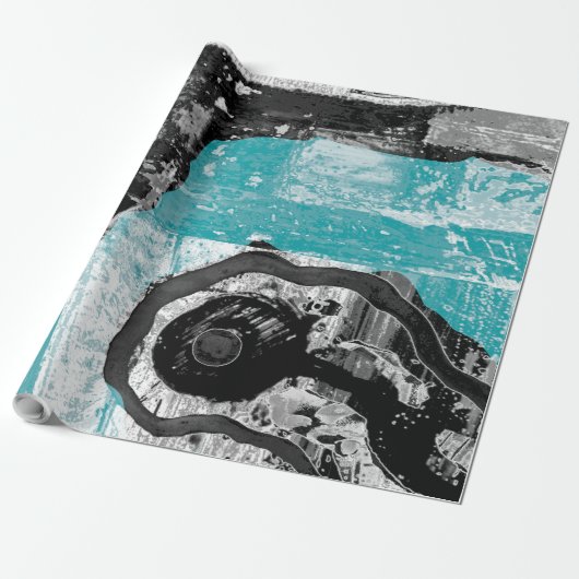 Surface Current – Abstract Flow & Structure Wrappi ラッピングペーパー (アンロールド)