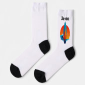 Surfboard Surfer Socks ソックス (左)