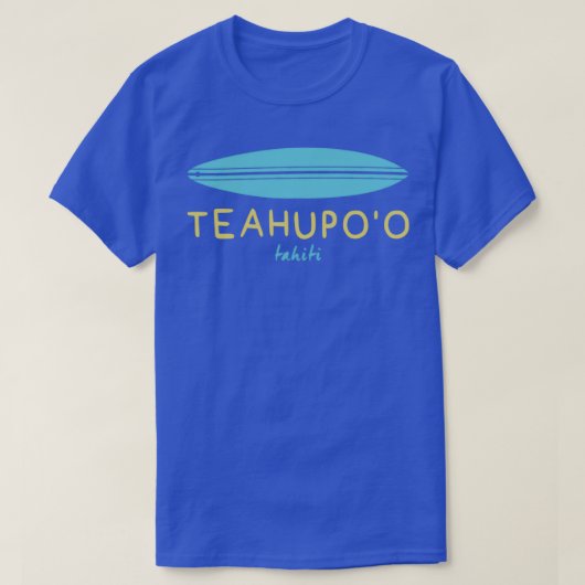SURFBOARD TEAHUPOO TAHITI Tシャツ (デザイン正面)