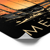 Surfboarder Sayulita Mexico Beach Surfing Surfer V ポスター (角)