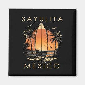 Surfboarder Sayulita Mexico Beach Surfing Surfer V マグネット