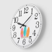 Surfboards ラージ壁時計 (傾斜)