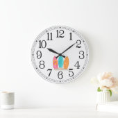 Surfboards ラージ壁時計 (ホーム)