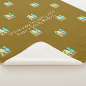 Surfboards Pattern Personalized  シェルパブランケット (3/4)