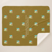 Surfboards Pattern Personalized  シェルパブランケット (正面(横))