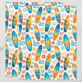 Surfboards Scrapbook Paper