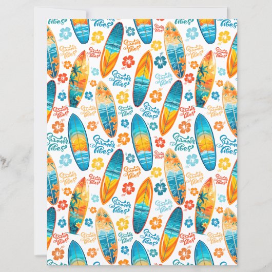 Surfboards Scrapbook Paper (裏面)