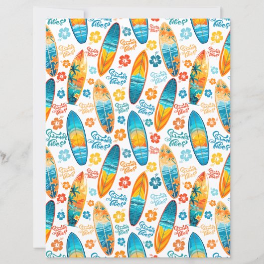 Surfboards Scrapbook Paper (正面)